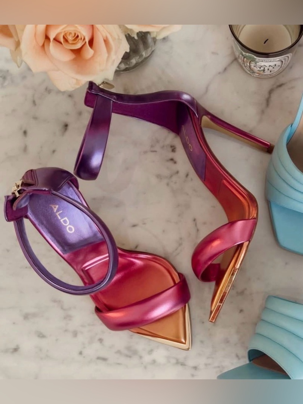 ✨ ALDO Contesa Iridescent Pink-Purple Gradient Stiletto Heels - Brand New ✨